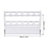 uxcell Acrylic Test Tube Holder Lab Stand Rack 6 Wells for 25ml Centrifuge Tubes Clear