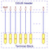 Electronics-Salon DB25 D-SUB DIN Rail Mount Interface Module, Male/Female, DSUB Breakout Board