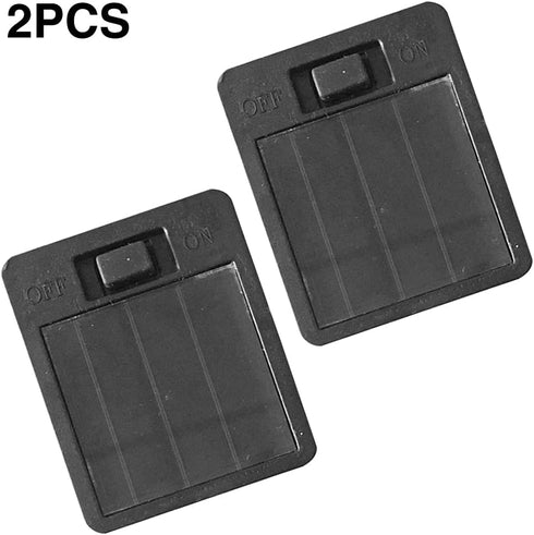 2 Pack Solar Light Replacement Top Parts for Outdoor Lanterns, Solar Panel Lid Battery Box Accessories for Garden Yard