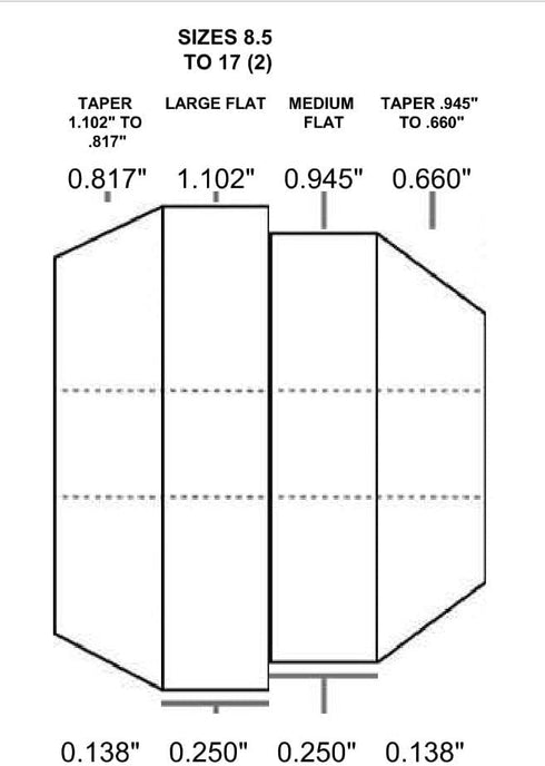 PSI Woodworking R6RINGBU 8pc Ring Turning Bushing Set
