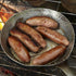 3dRose Zealand-AU02 DWA6615 4 Inch Cuisine, Sausages on Campfire, South Island, New - David Wall Ceramic Tile
