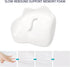 Lawnrden 18x14x5 Inch Orthopedic Seat Cushion Memory Foam Donut Pillow with Elastic Cover Breathable Pain Relief