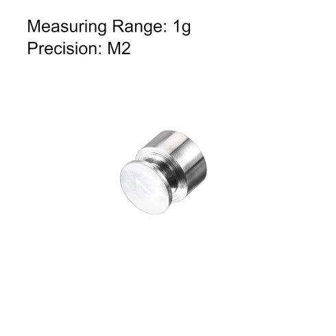 uxcell Chrome Plated M2 Steel Calibration Weight 1g for Digital Scales Balances