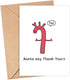 LissiArt97 Aorta Say Thank You Card - Cute & Funny Medical Card for