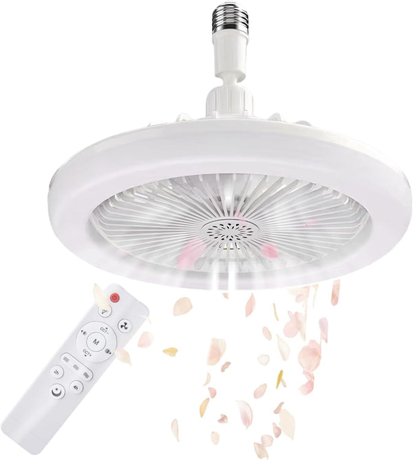 beogan Light Socket Fans with Lights and Remote - LED Socket Fan Light,