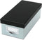 Oxford Index Card Storage Box, Holds 1,000 3 x 5 Cards, Blue Fog/Black Pressboard, 5.5 x 11.5 x 3.88