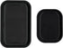 Black Metal Tray 2 Pack, 11"x7" and 7"x5.5", Stylish Black Design