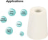 MECCANIXITY 5 Pieces Rubber Tapered Plug, 15mm to 20mm with Hole Test Tubes Bungs Stopper