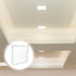 11.81X11.81In Translucent Square Recessed Ceiling Light Cover Aluminum Buckle Plate Frosted Lampshade Trim