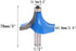 COMOK 1/2" 2" 2 78mm Shank Radius Flutes Corner Rounding Over Router Bit Tool Long