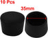uxcell 10pcs Furniture Desk Chair Round Rubber Leg Tip Cap 35mm Inner Diameter Black
