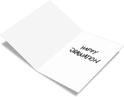NobleWorks Retro Graduation Card, Funny Congratulations Notecard for Graduate, School and College Grad Humor, Danny