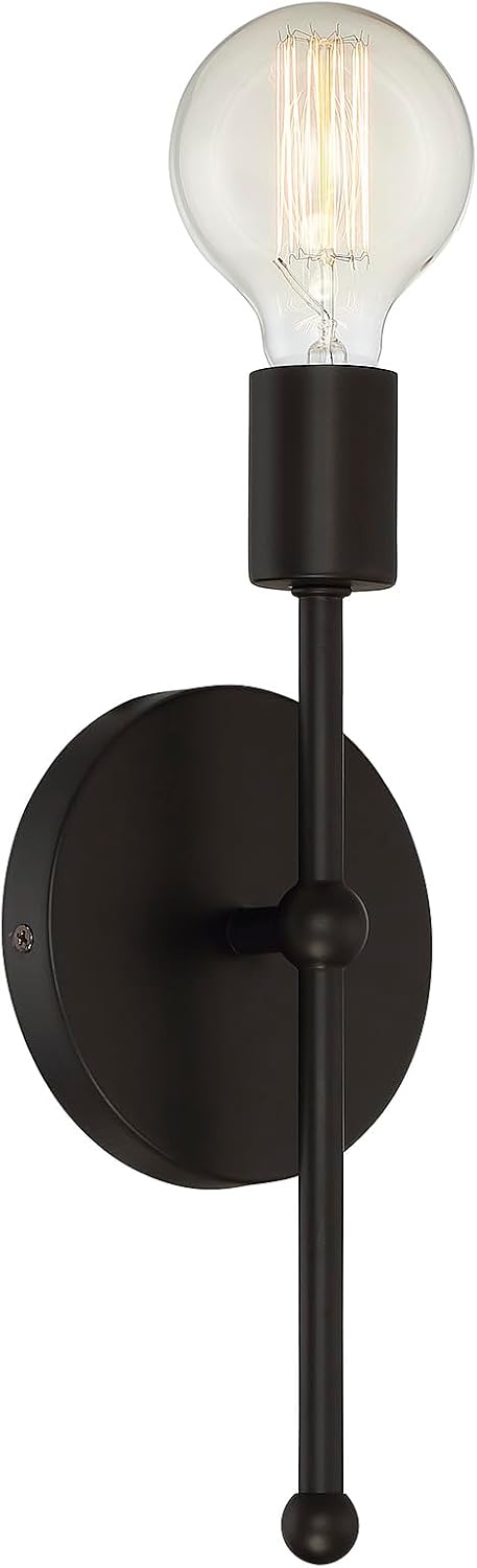 Savoy House M90005-13 1-Light 60 Meridian Wall Sconce, Watts, Oil Rubbed Bronze