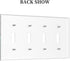 Decorative Switch Plate Covers, Forest Spring Enchanted Fairy Wonderland, 4 Gang Light Switch Cover for Kidroom