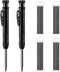 Carpenter Pencil Set with Sharpener, Mechanical Carpenter Pencils (Pack of 26 Refills) for Heavy Duty Work