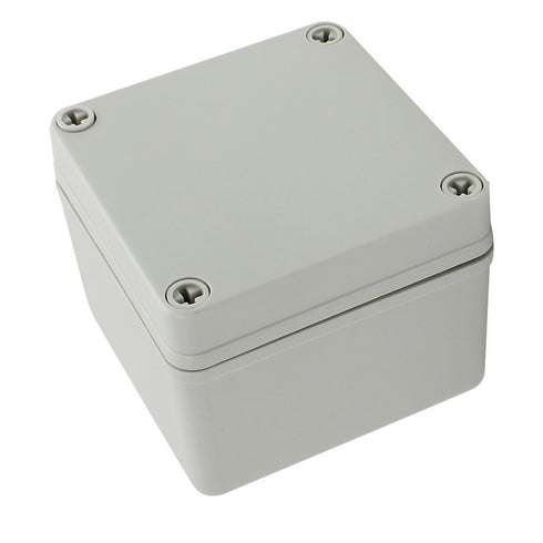 YXQ 100 x 100 x 75mm Electrical Project Case, IP65 Waterproof ABS DIY Power Outdoor Enclosure Gray