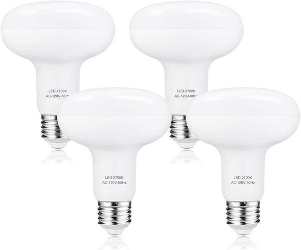 Recessed Light Bulbs 2700K Warm White, BR/R30 LED Lighting Bulbs, 12W=100W, E26 Base, Dimmable Indoor Flood Light, Pack