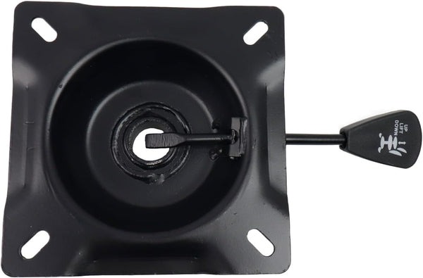 Office Chair Tilt Base, Heavy Duty Control Lift Mechanism, Black Swivel Base Plate, 5.3" x 5.3"