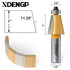11.25 1 Inch Length,1/2 Inch Degree Chamfer Router Bit with Cutting Shank Carbide Edge Forming Bevel Router Bit