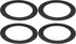PATIKIL 4 Packs Home Lighting Ceiling Medallions 3.58" ID and 4.92" OD,