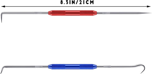 Zhehao Double Pointed Scriber, Metal Scribe Tool Set with Hook and Pick for Machinists and Craftsmen (4 Pieces)