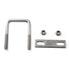 M8x40x65mm Square U Bolt, 304 Stainless Steel Tie Down U Bolt (Pack of 2)