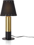 Sionfungluxx Counter, Black and Gold Table Lamp, small table lamp for bedroom, Modern Mini Nightstand Lamp with Fabric