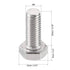 uxcell M8x20mm Hex Bolts - 304 Stainless Steel Hexagon Left Hand Screw Bolt - 2pcs
