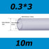 WOFICRET 10m,Clear,0.3mm*3mm Silicone Tubing Food Grade Silicon Tube Flexible High Temp Silicone Hose for Home Brewing