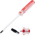 Mormchlots 1Pcs T20 Red Security Torx Screwdriver with Magnetic Tip Plastic Grip, Torx Screwdriver with Hole