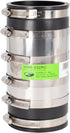 Fernco 3-inch XL Flexible Pipe Coupling Connector Fitting with Stainless Shield for Below Ground Plastic, Cast Iron,