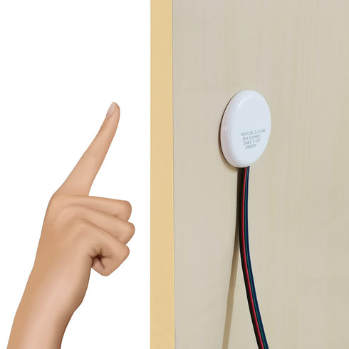 Yogcow Concealed 12V LED Touch Dimmer Switch, DC 3.7-24V 72W Touch Sensor Stepless
