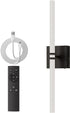 1Pack, Dimmable 22 Inch 3000K-6000K Battery Operated Wall Sconce Black Rechargeable Wall Lights with Remote Control
