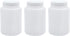Sscon 3Pcs 500ml Plastic Wide Mouth Laboratory Reagent Bottles, Sample Sealing Bottles in White
