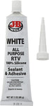 J-B Weld 31312 All-Purpose RTV Silicone Sealant and Adhesive, White - 3 oz.