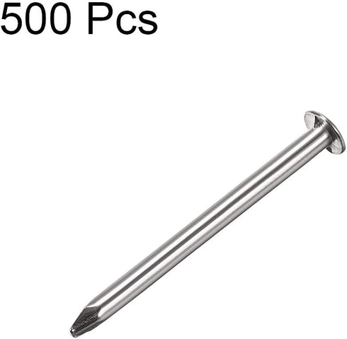 uxcell Small Tiny Hardware Nails, Carbon Steel 1.4X19mm for DIY Decorative Wooden Boxes, 500pcs