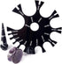 Black Acrylic Wire Gauge Measuring Tool, 1mm-25mm Thickness Gauge Measurement Tester Ruler for Wire Diameter