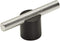 Amerock Cabinet Pull - Matte Black/Polished Nickel 5/8 inch (16 mm) Center to Center Transcendent