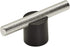 Amerock Cabinet Pull - Matte Black/Polished Nickel 5/8 inch (16 mm) Center to Center Transcendent