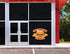 8" Pork Tenderloin Sandwich Concession Decal Sign cart Trailer Stand Sticker Equipment