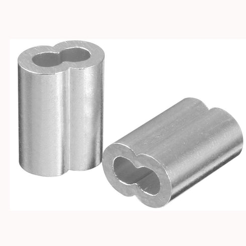 120pcs Aluminum Sleeve for Wire Rope and Cable - 3/32 Diameter