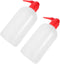 ULTECHNOVO 2pcs Portable Narrow Mouth Wash Bottle with Scale for Laboratory Use
