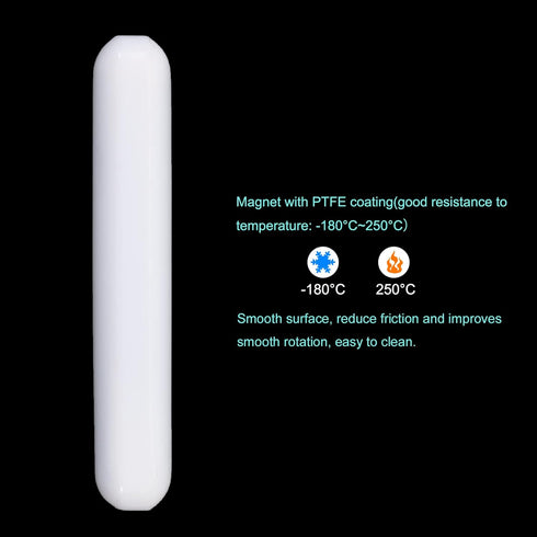MECCANIXITY Magnetic Stirrer Mixer, 50mm PTFE Coating Stir Bar Rod for Laboratory, 3Pcs