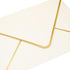 Juvale 50 Pack 5x7 Ivory Envelopes for Wedding Invitations, A7 Size with Gold Foil Edges for Bridal Shower