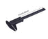 Penta Angel 2Pcs Plastic Caliper, Inch/Metric 6 Inch 150mm Mini Double Scale Ruler Measuring Tool (Gray and Black)