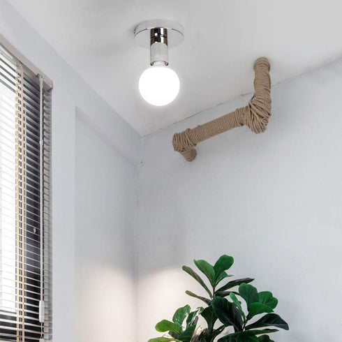 Mengjay E26 Mini Vintage Edison Extremely Simple Pendant Light Retro Industrial Metal Ceiling Lamp for Living Room