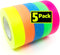 Gaffer Power Spike Tape, USA Made Gaffers Tape, 5 Bright Neon Colors, No Residue, Weather Resistant