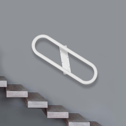 1-3 Wall Mounted Handrails for Outdoor Steps, Upgraded Wall Mount Handrail for Steps Indoor, Easy to Install Safety