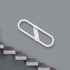 1-3 Wall Mounted Handrails for Outdoor Steps, Upgraded Wall Mount Handrail for Steps Indoor, Easy to Install Safety