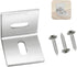 Table Top Fasteners, 20 Pack Z Clips for Table Tops with 60 pcs Screws, Adjustable Corner Braces